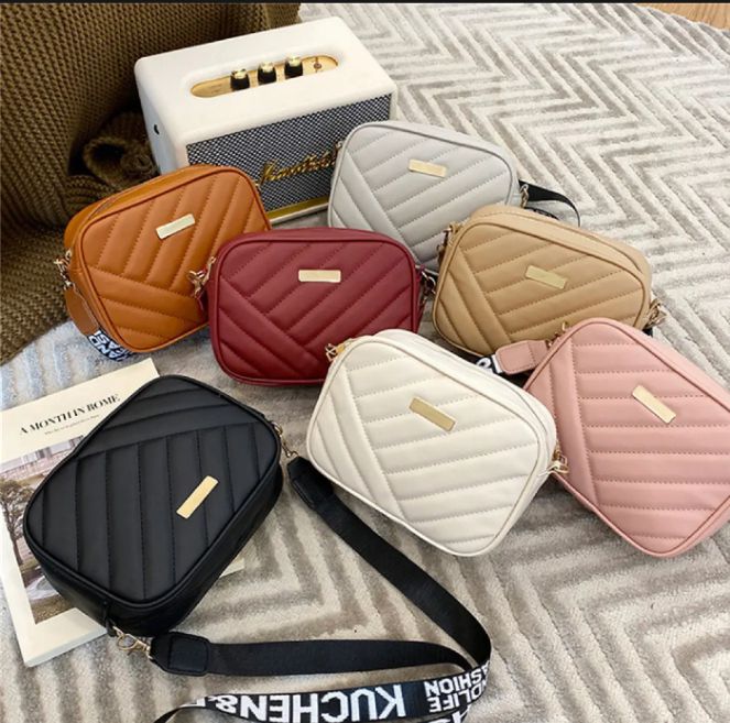 Women Embroidery Small PU Leather Crossbody Bag Casual Shoulder Bag