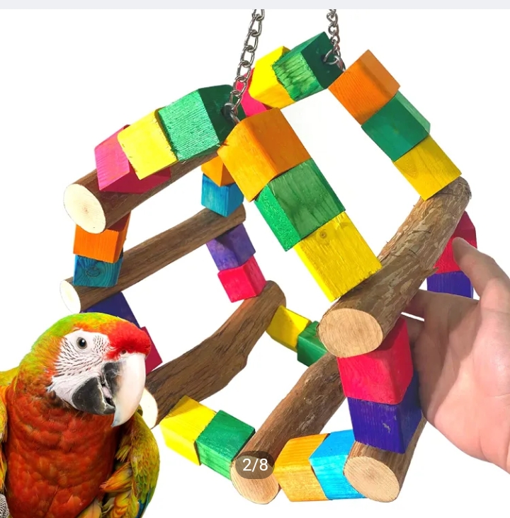 Bird Perch, Parrot Claw And Beak Frosted Grinding Bar Standing Stick Cage Toy For Parakeet African Grey Amazon Cockatoo Budgies Cockatiel