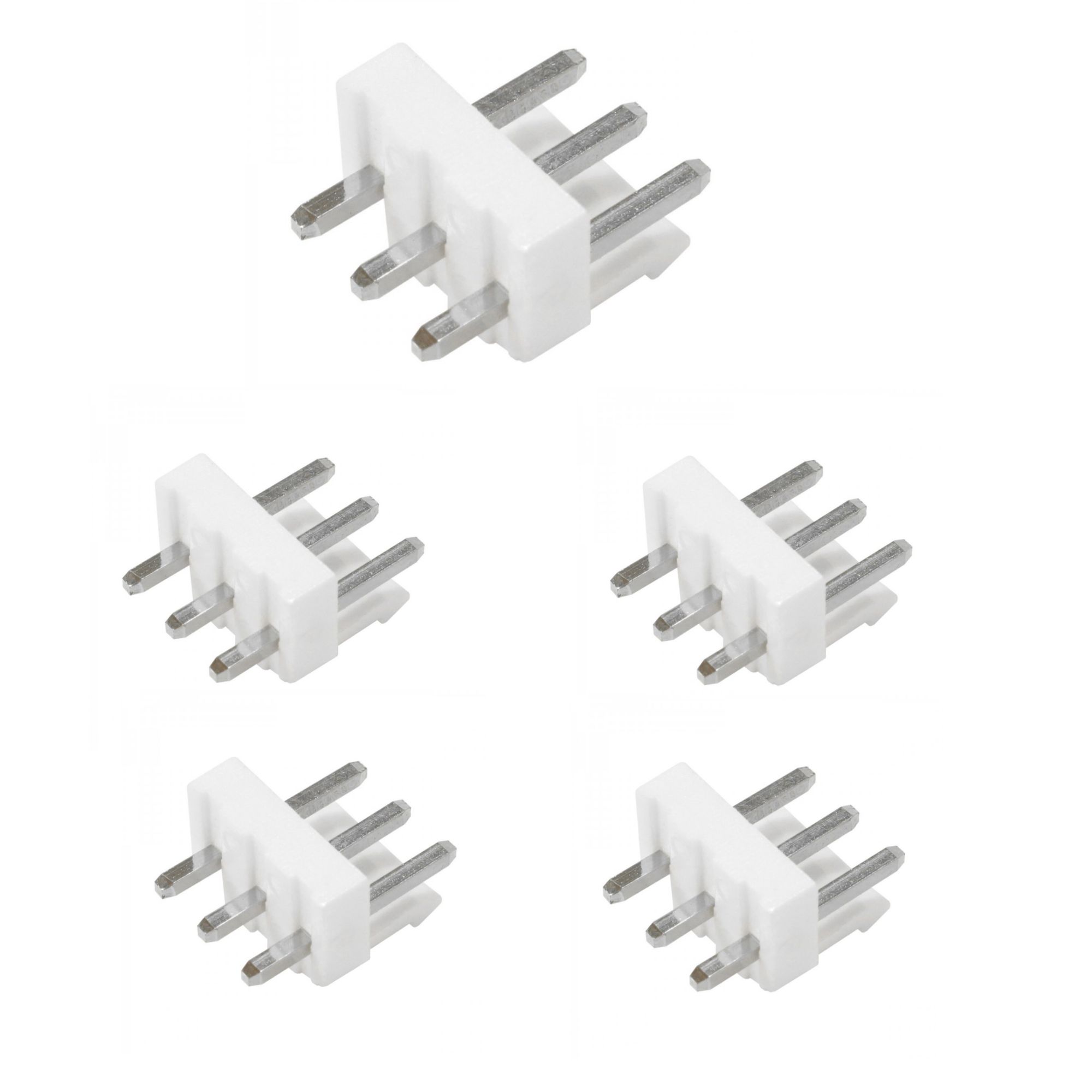5 Pcs AC/DC Fan Connector Male Socket 3 Pin Circuit Output input 3 Way ...