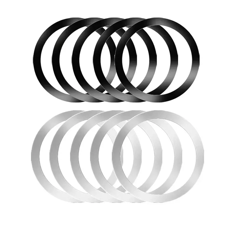 Stainless Steel Universal Magnetic Metal Plate Ring For Magsafe Wireless Charger Iron Sheet Sticker Magnet Car Phone Holder