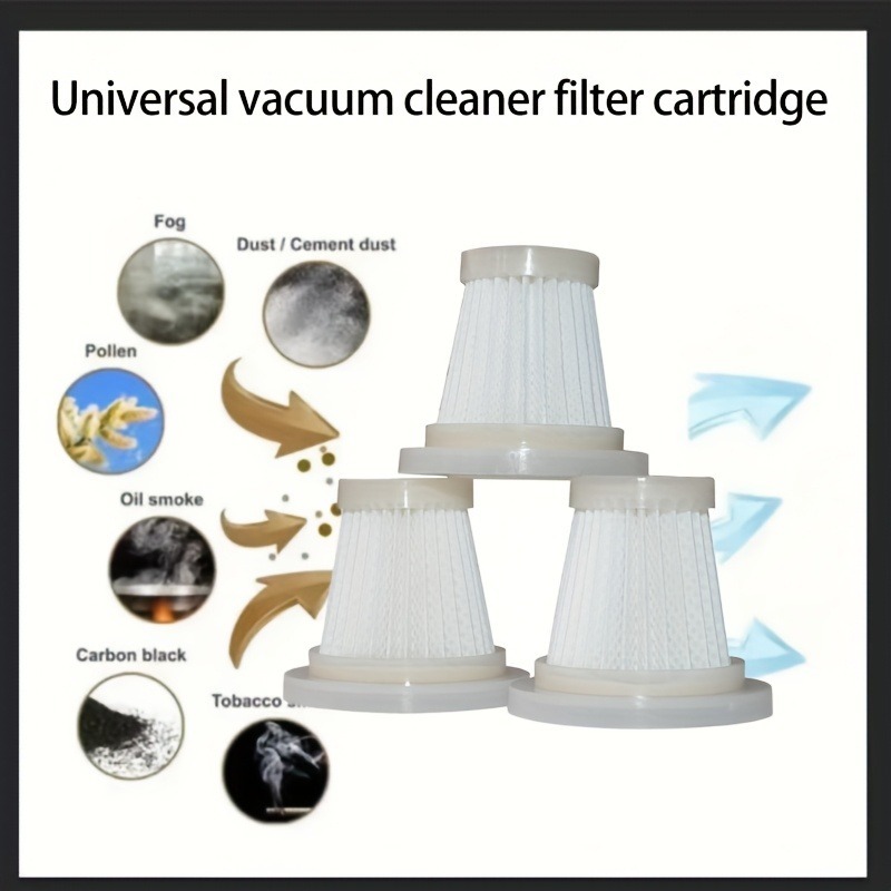 5pcs Vacuum HEPA Cleaner Filters,Reusable High-Efficiency Dust Bags,Universal Fit for Home Car,Cleaning Accessories  Set.