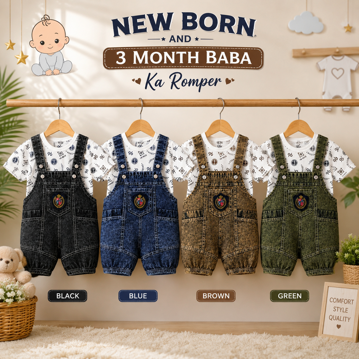 New Born Baby Romper suits/new born baby Romper suite half Sleeves