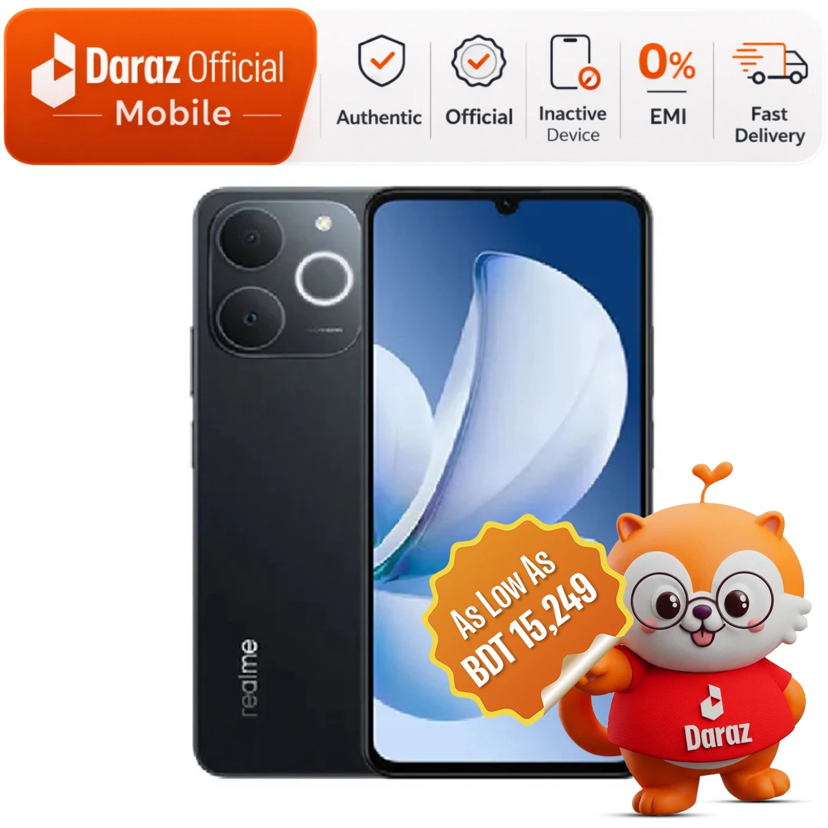 Realme Note 70 4/128GB | 6.7" 90Hz Display | 6300 mAh Massive Battery | 13/5MP Camera | Drop & Water Resistance