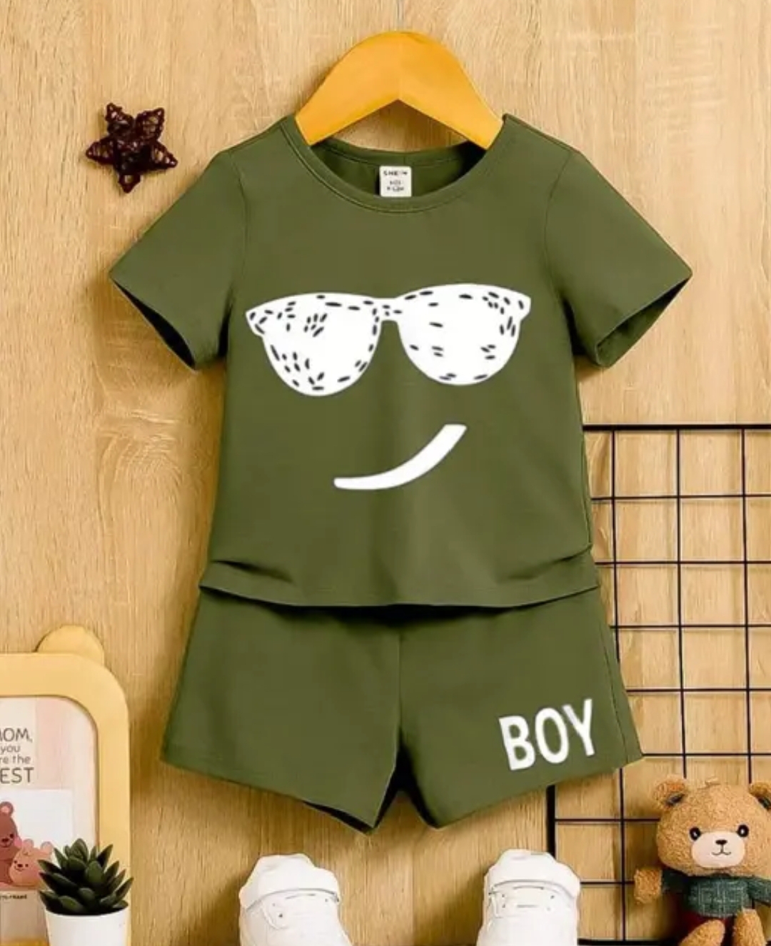 Baby Boy Dresses T-shirt And Short Pant Niker For Kids Baby Boys And Baby Girls Summer Collection Round Neck Short Sleeves Tee Top's Clothes Set Dresses Outfit Suit For Unisex Jannat Place
