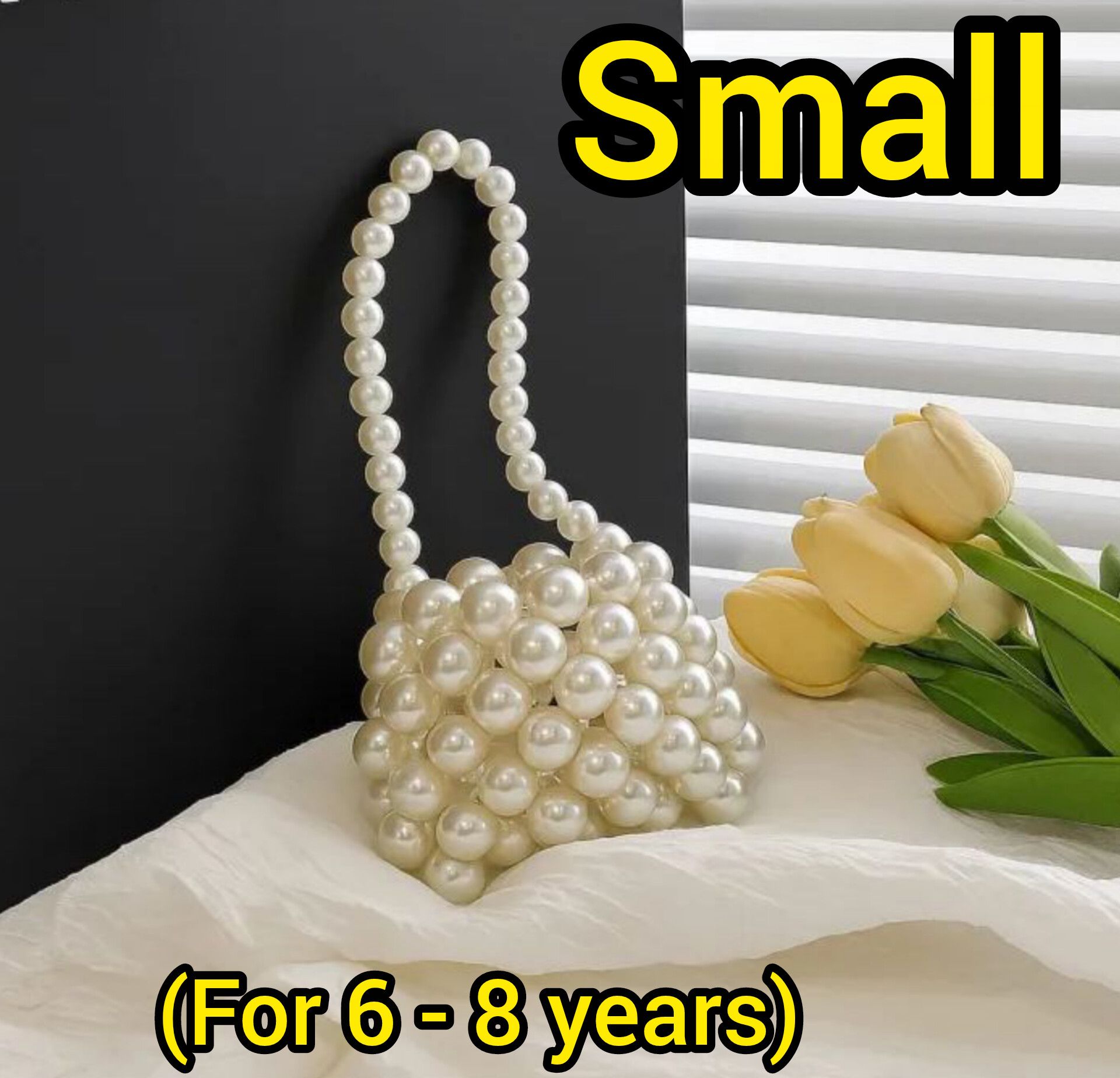 Handmade mini Beaded bag | pearl bag for girls