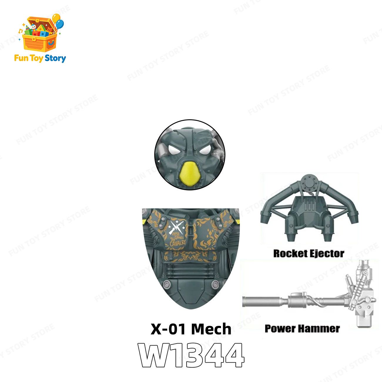 T60 Power Armored Officer Character Compatible with Third Party Models, Building Blocks, Toys, , and Enthusiasts' Collectio