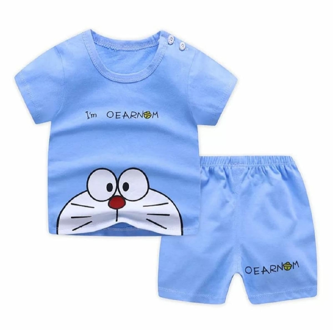T-shirt And Short Pant For Kids Baby Boys And Baby Girls Round Neck Short Sleeves Tee Top's Clothes Sets Dresses Outfit Suit For Unisexual Jannat place