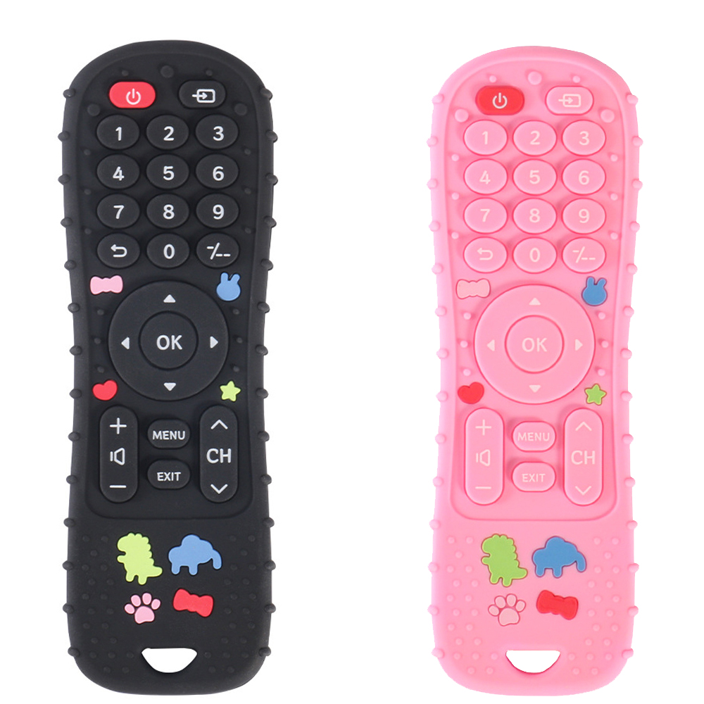 Soft Silicone Teether in Remote Control Shape Ideal Soft Teething Toy for Babies Perfect Children's Holiday 