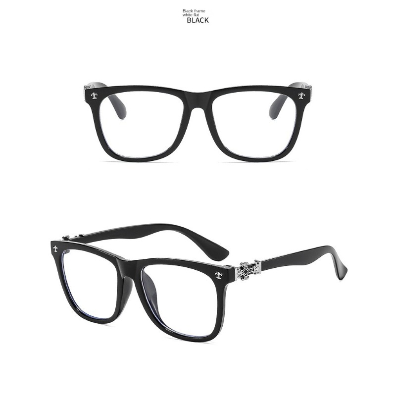 Samjune Fashion Glasses Frame Women Anti Blue Light Men Square Eyeglasses Vintage Prescription Eyewear