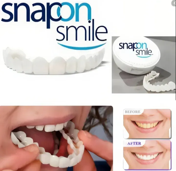 JMW Premium Teeth Veneers Whitening Snap On Smile Teeth Cosmetic Denture Instant Perfect Smile Teeth Fake Tooth Cover Oral Hygiene Tools