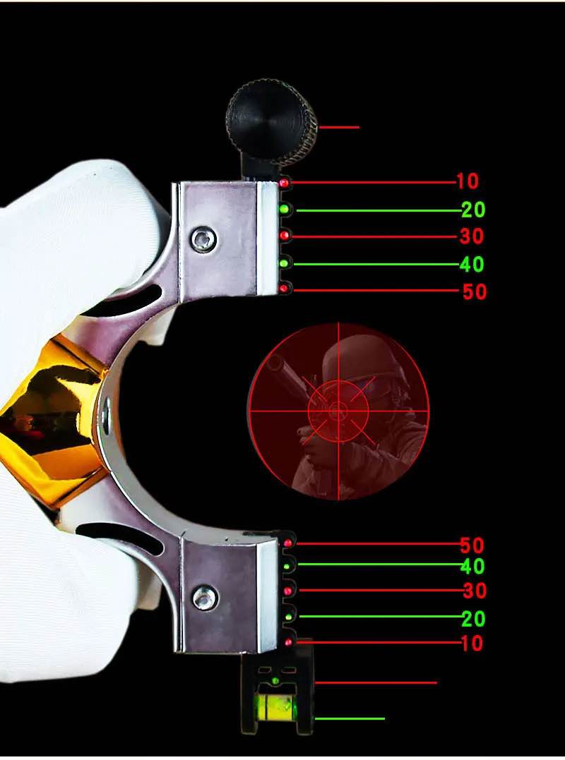 Metal Target Practice Launcher with Laser Pointer High Power Elastic Rubber Band Outdoor Sporting Activity Precision Aim Training Tool