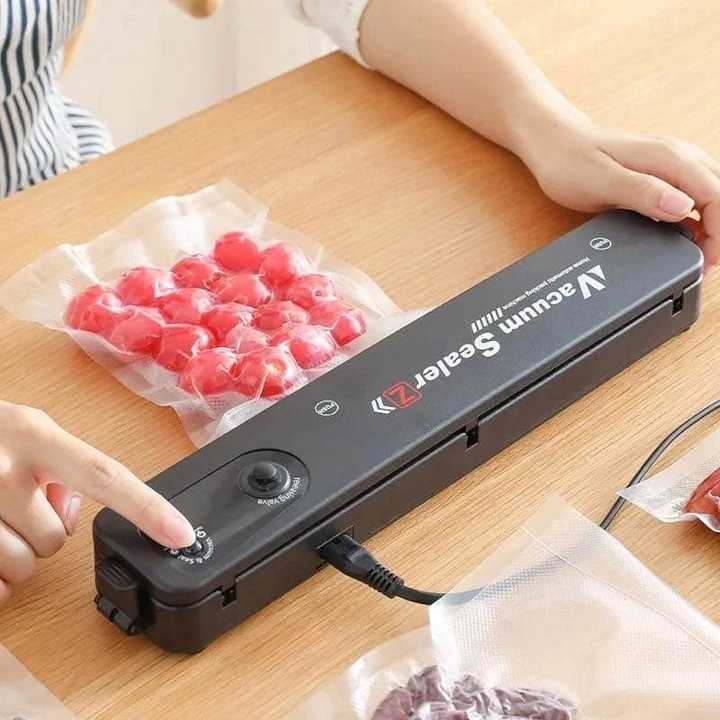Automatic Vacuum Sealer Machine | Household Food Sealing Machine | Airtight Food Packaging & Storage Sealer | Kitchen Vacuum Sealer