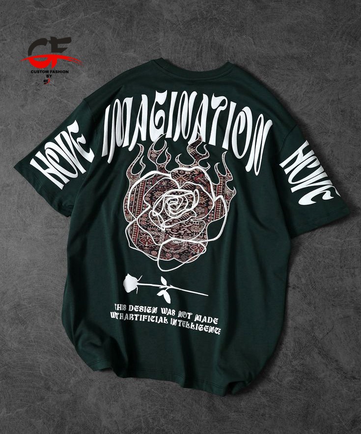 New stylish imagination printed osm drop shoulder tshirt for men soft and comfortable febric