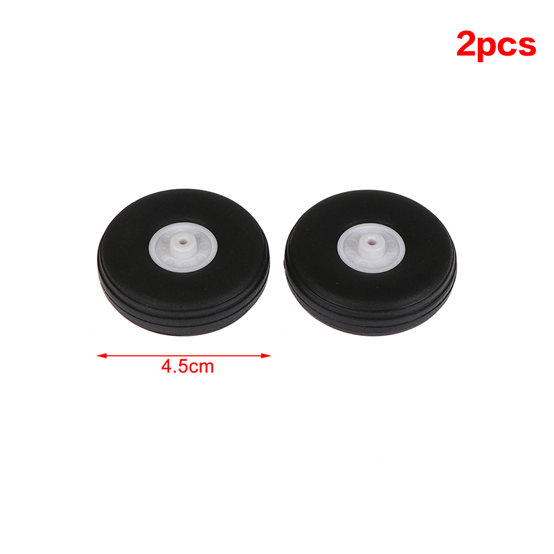 For RC Fixed-Wing Airplane Model DIY Tires 2Pcs High Elastic PU  Wheel Diameter 1/1.25/1.5/1.75/2/2.25/2.5/2.75 Inch