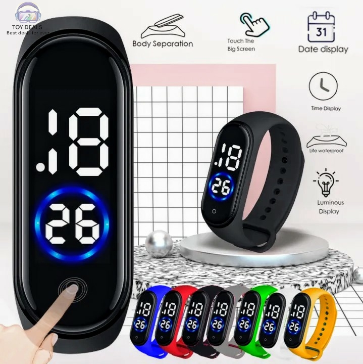TOY DEALS : Men Women Sport LED Digital Watch Men LED Watch Silicon Watch Couple Watches Clock montre Home