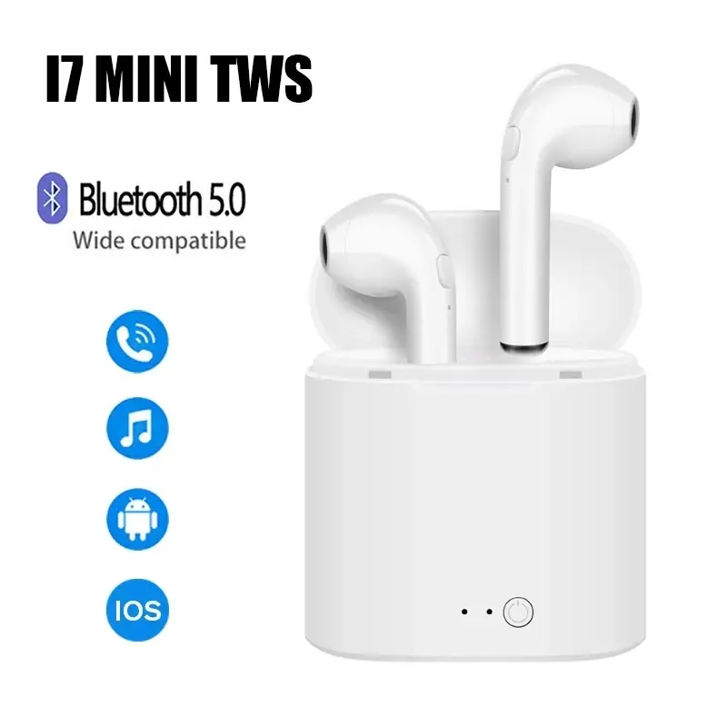 I7 mini TWS Wireless Bluetooth Airbuds with Charging Case
