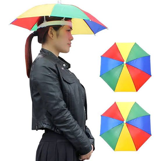 Outdoor Foldable Sun Umbrella Hat Fishing Camping Headwear Cap