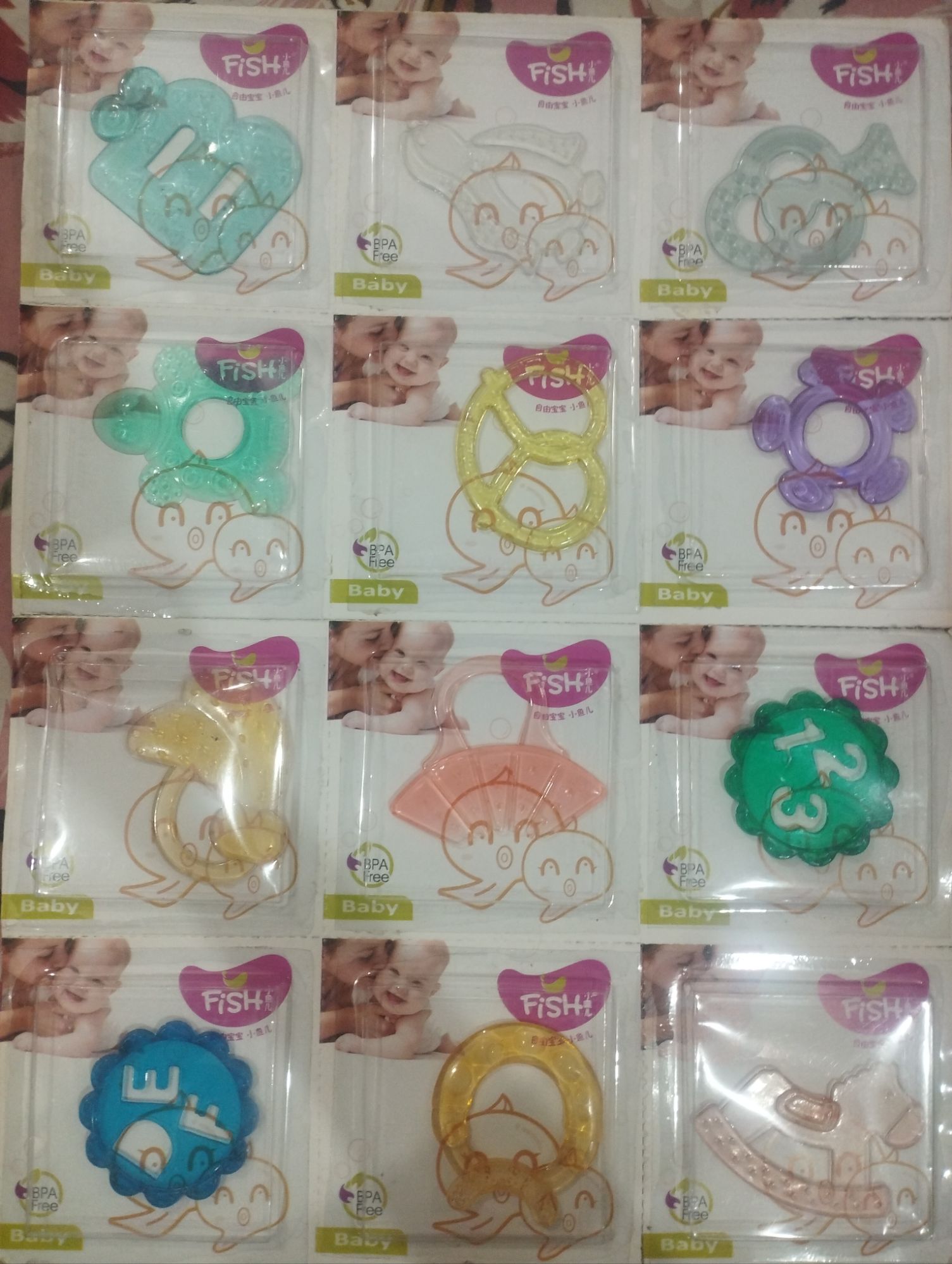 Teether | Baby Teether | Teeth Soother | Silicon Teether | Fish Teether | Imported Teether | Soother | Random Design
