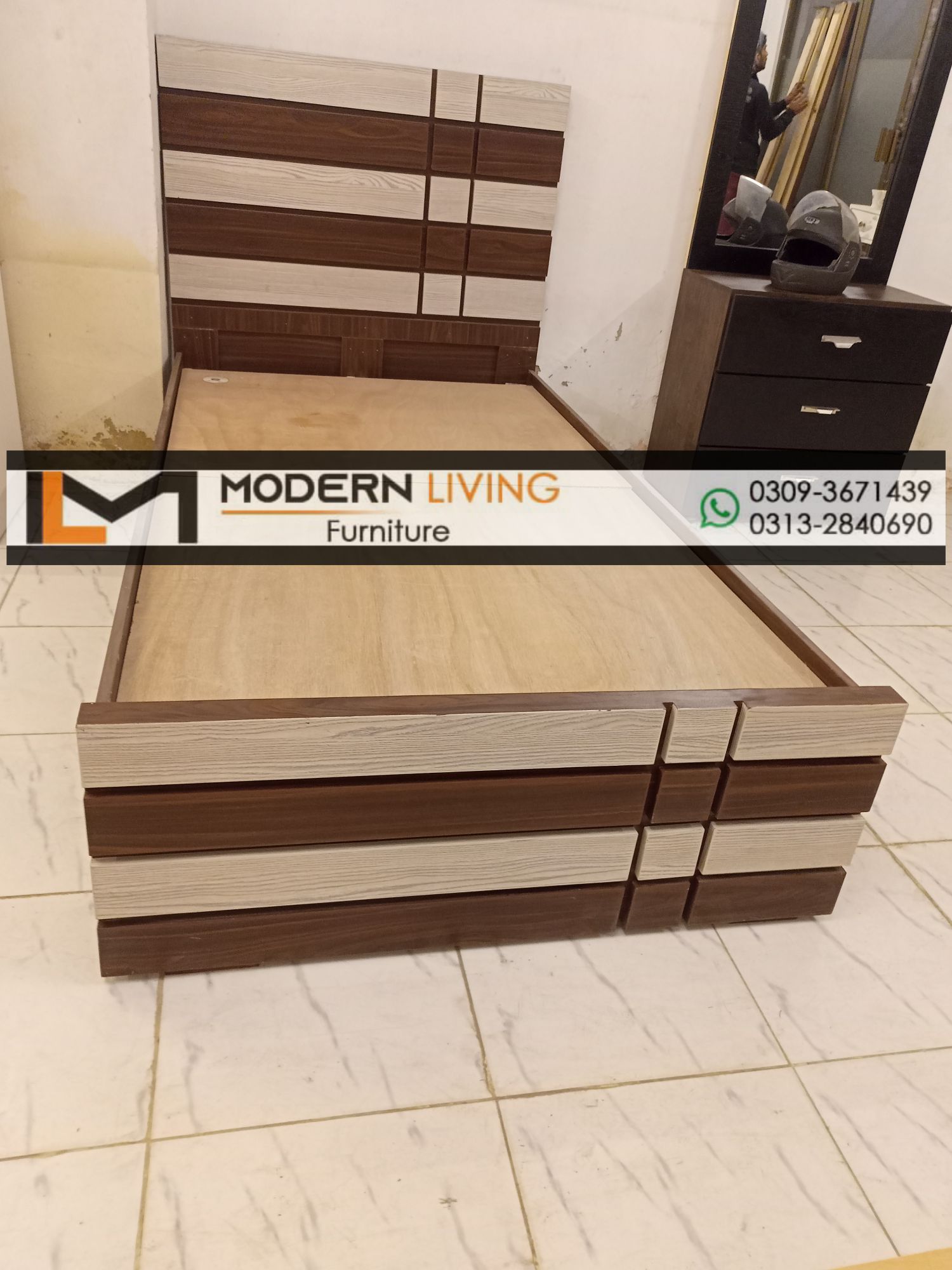 Modern Single bed 4012 Customized
