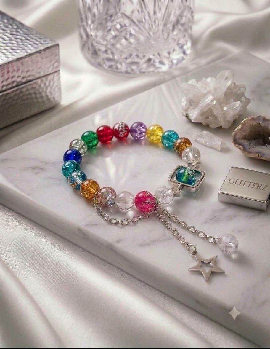 Luxury Handcrafted princess star charms Bracelet,Elegant Minimalist Jewelry for Women & Girls,Aesthetic korean Jewelry,Party Wear Bracelet,Charm Bracelet,Handcrafted adjustable Bracelet for Girls,Galaxy Bracelet,Trending Accessories,Gift for minimalists,