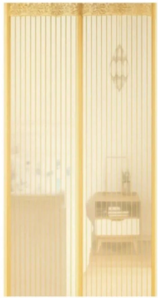 affordHUB - Anti Mosquito Net - Magnetic Mesh Screen - Hands-Free Curtain - Automatic Closing Door Mesh - Anti Insect Bug Fly Partition - Striped Door Curtain - Size 100x210cm