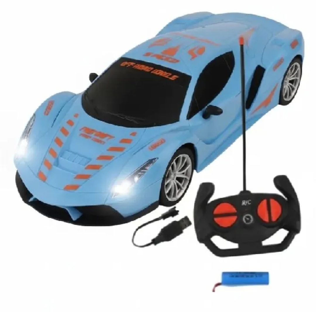 Rechargeable / Cell Operated High-Speed RC Car for Kids – Fast Remote Control Racing Car with LED Lights | USB Chargeable Toy Vehicle for Boys & Girls | Durable, Indoor & Outdoor Fun – Ideal Gift for Children