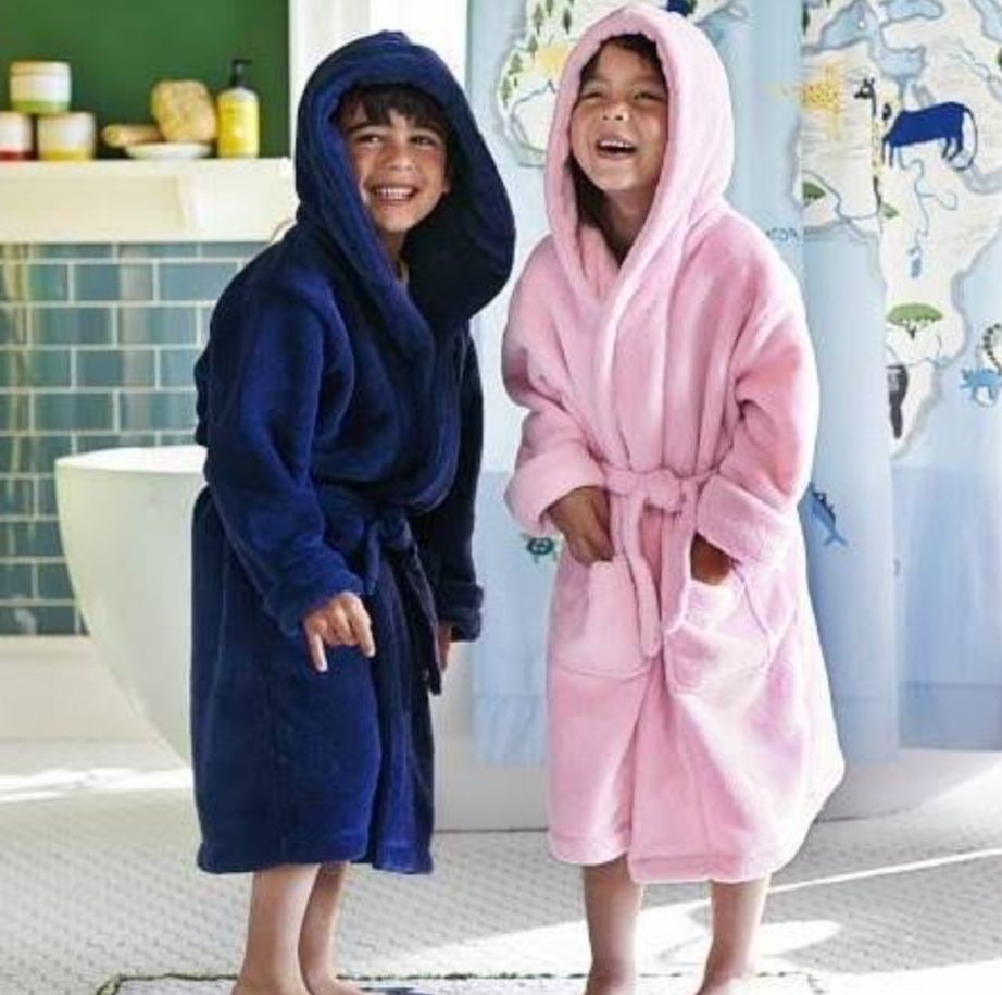 childrens purple dressing gown Metzuyan WS-AW22 Kids Girls Plain Dressing Robe Hooded Lilac Bath Gown  Pastel Purple 11-12 Years : Amazon.co.uk: Fashion