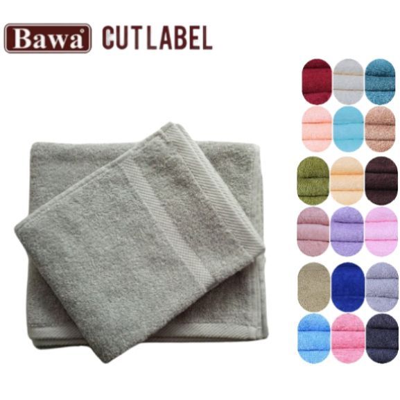 Bawa Cut Label - Pack Of 2 Bath Towels Set 100% Pure Cotton Quick Dry Highly Absorbent Towels For Men Women Kids Random 19 Multi Color