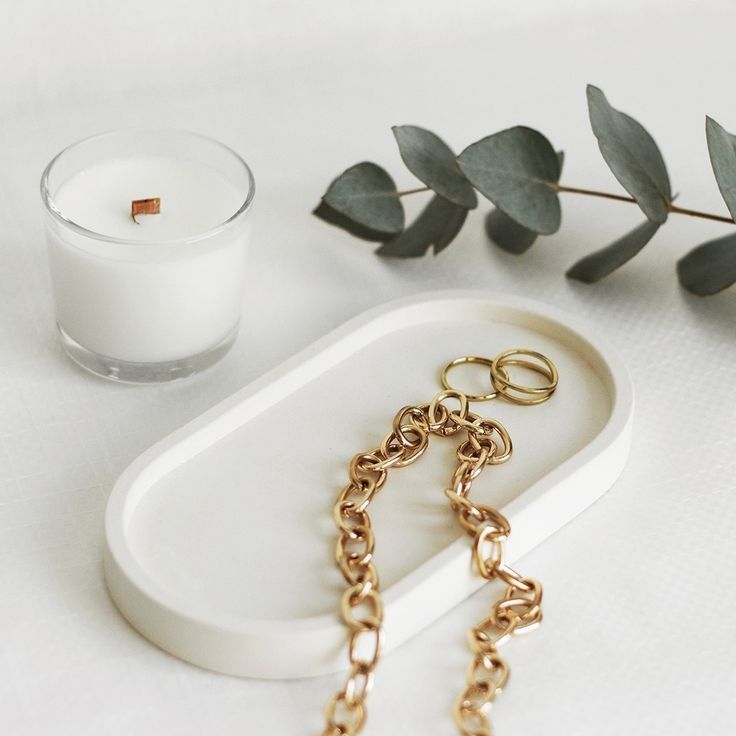 Oval tray decorative,Home Decor, trinket tray, Round dish, Concrete oval tray