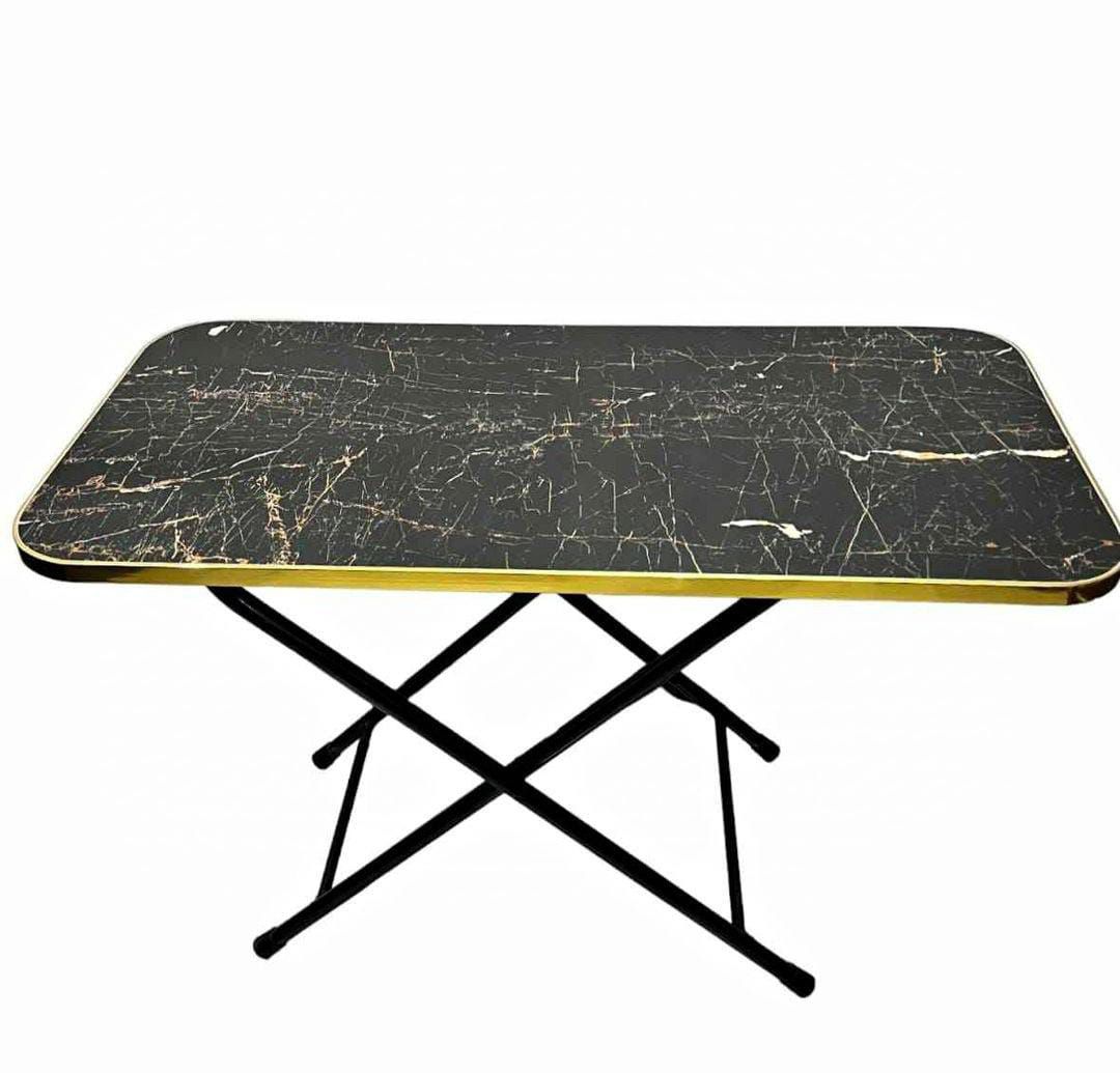 Modern Folding Table |Cofee Table | Computer Table | For Kitchen, Living Room and Bed Room Rectangle Shape Round Shape |  Folding Table Dining Table and Study Table Wooden Top metal Frame