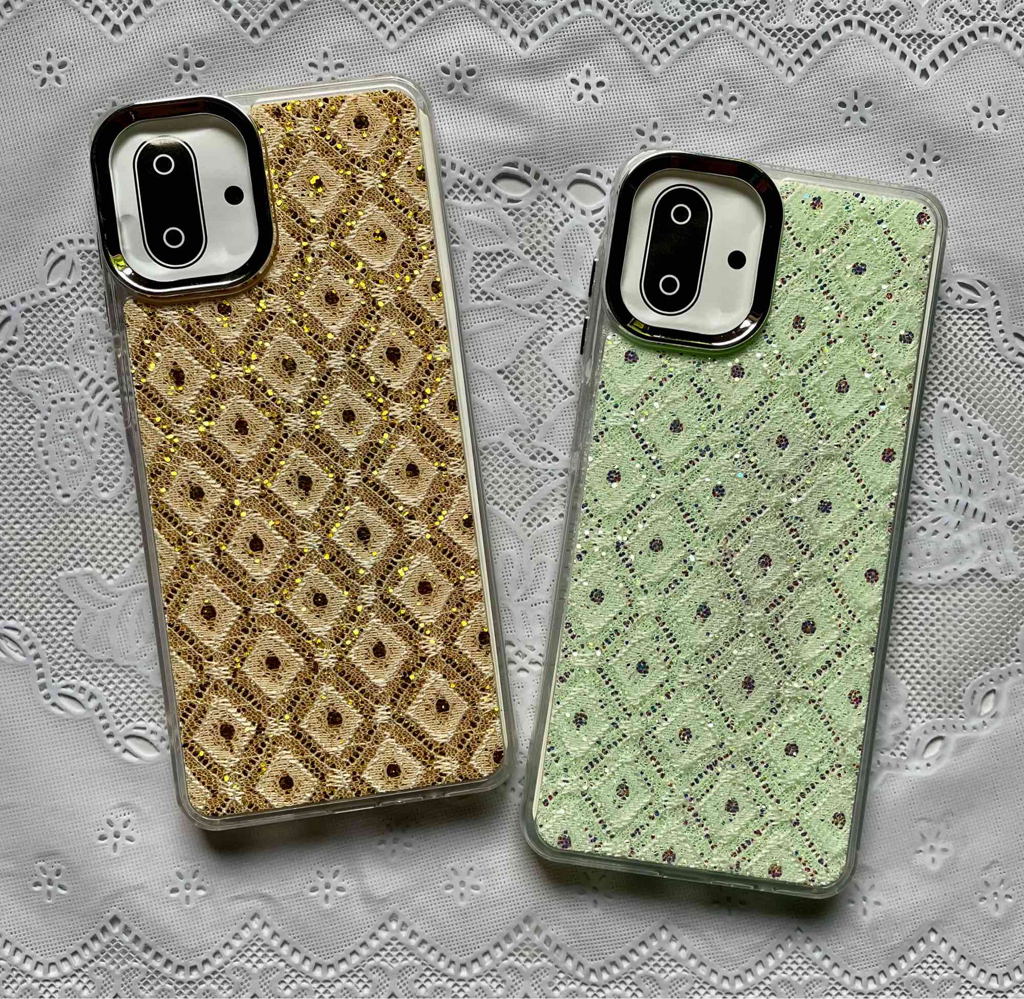 Samsung A07 - Glitter Diamond Pattern Ladies Fancy Phone Case