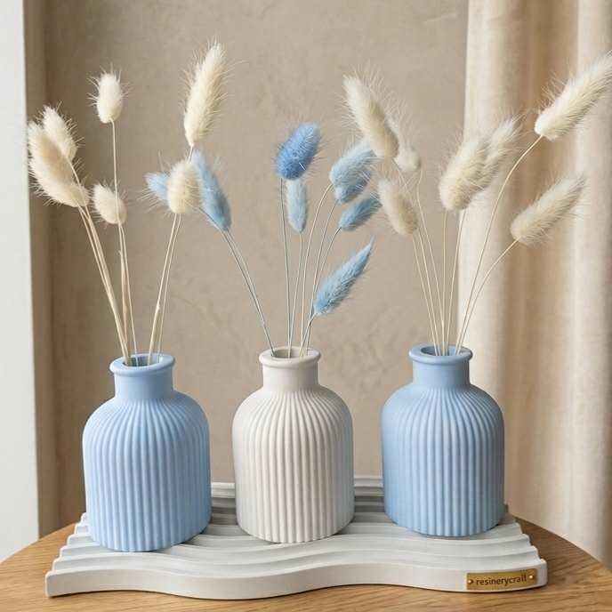 3 Vase Set I Concrete Made Beautiful Home Decor I Best for Gift