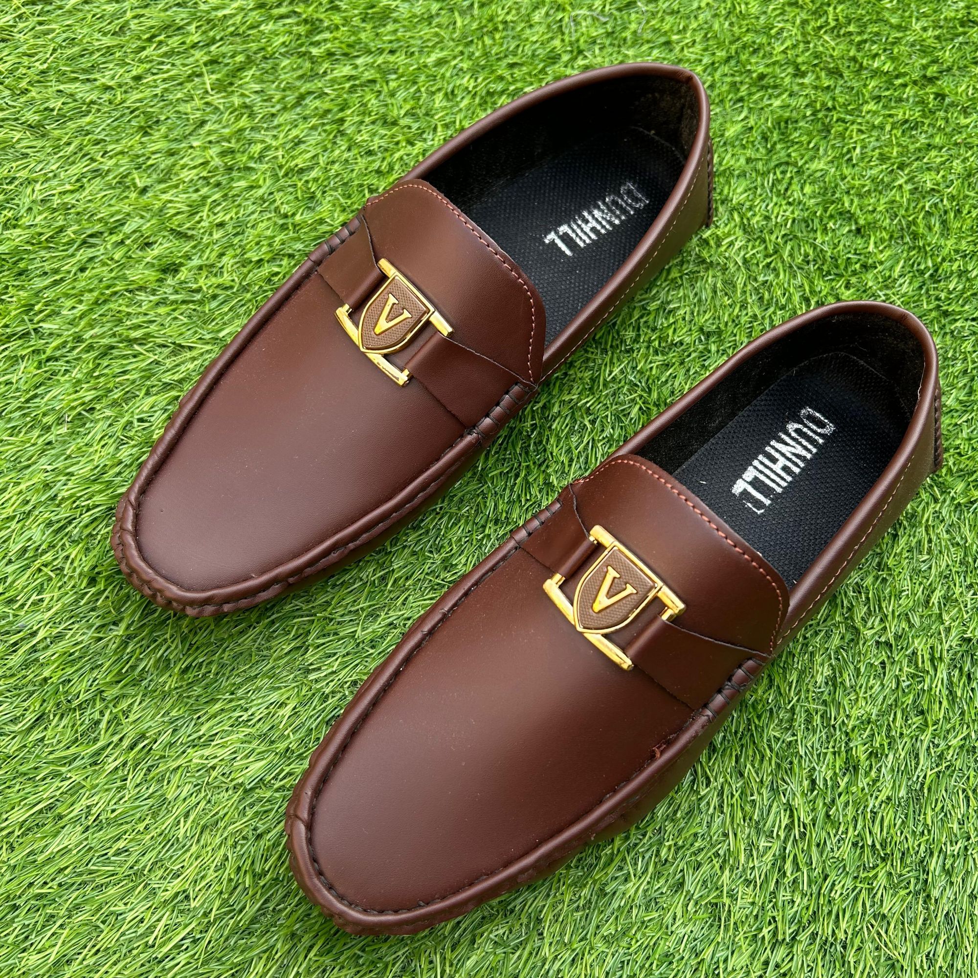 Men long boots black & dark brown color