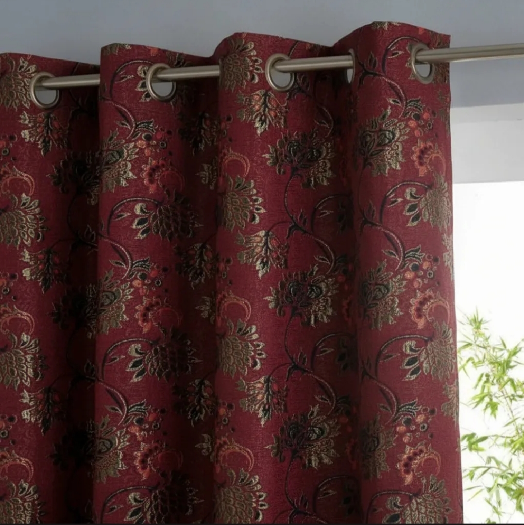 Luxury Curtains for Bedroom & Living Room – Premium Ready Made Window Parda – Export Quality Eyelet Curtain for Door & Home Decor – 55×92 Inches