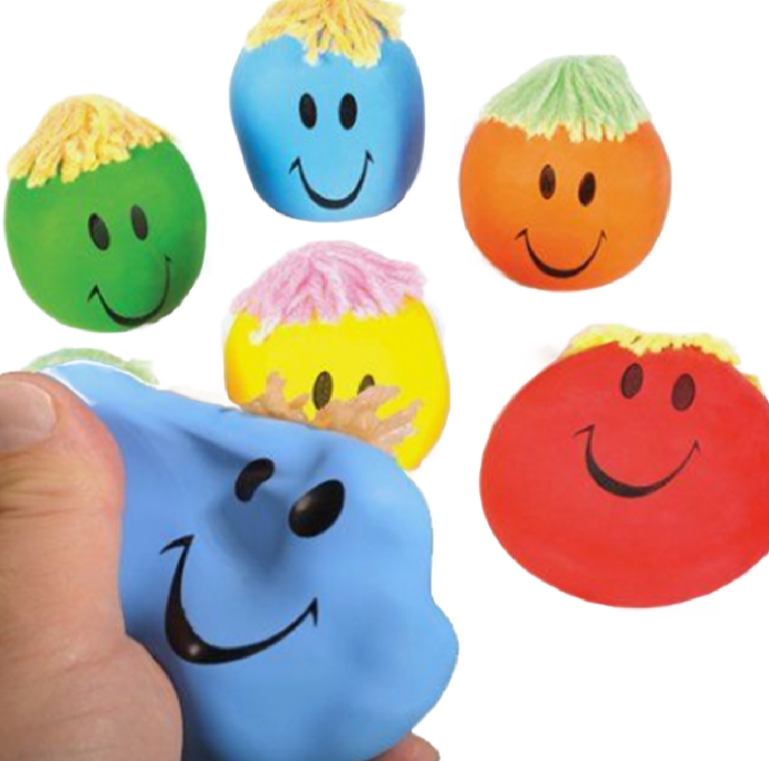 Smiley face, Squeeze stress free smiley face for Kids Playing, Random colour