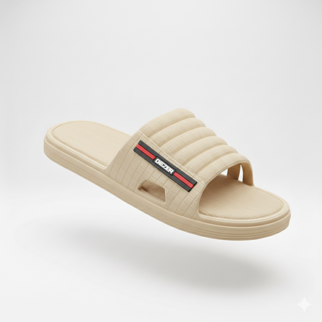 Mens Fashion Slippers & Flip Flops Casual Deluxe Rubber Slides for Men