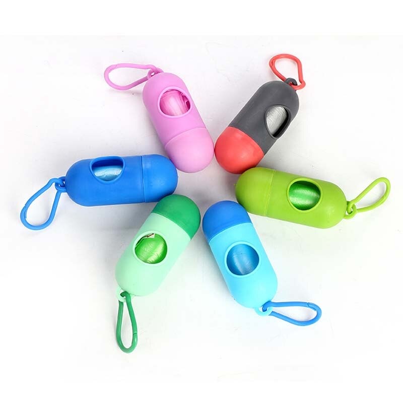 Portable Baby Diaper Garbage Plastic Bags with Dispenser (Multicolor)