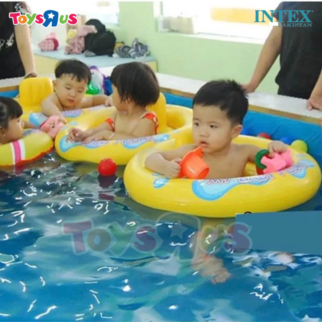 INTEX My Baby Float 6-24 month ( 26.5" ) | 59574 Inex Baby Float | Comfortable Backrest | Kids Baby Walker float | Intex® My Baby Float® - The Safest First Float for Your Little One | ToyzRusPk