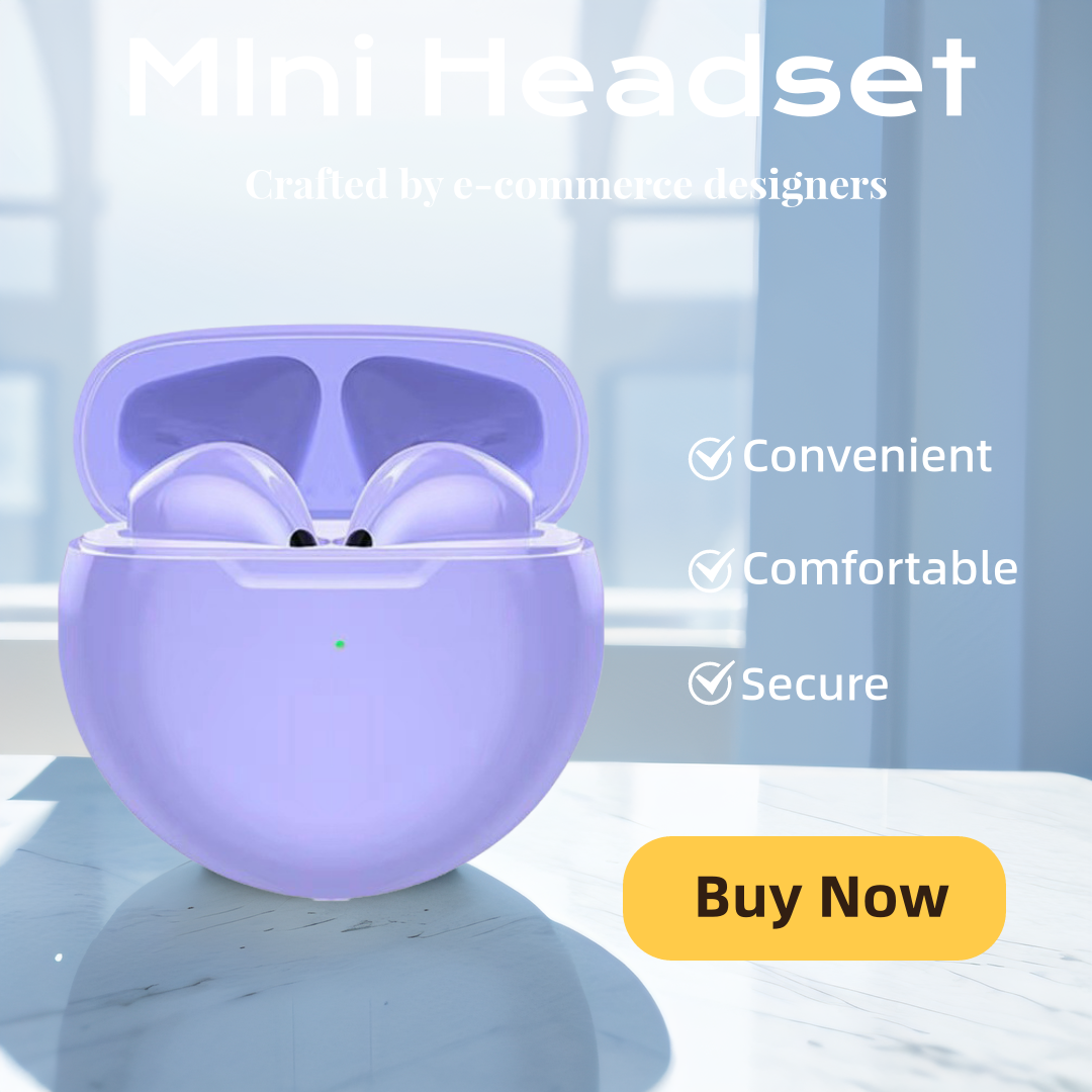 Mini Bluetooth Headset Wireless Portable Earpiece Handsfree Communication Earphones with Microphone for Mobile Phone Headphoens