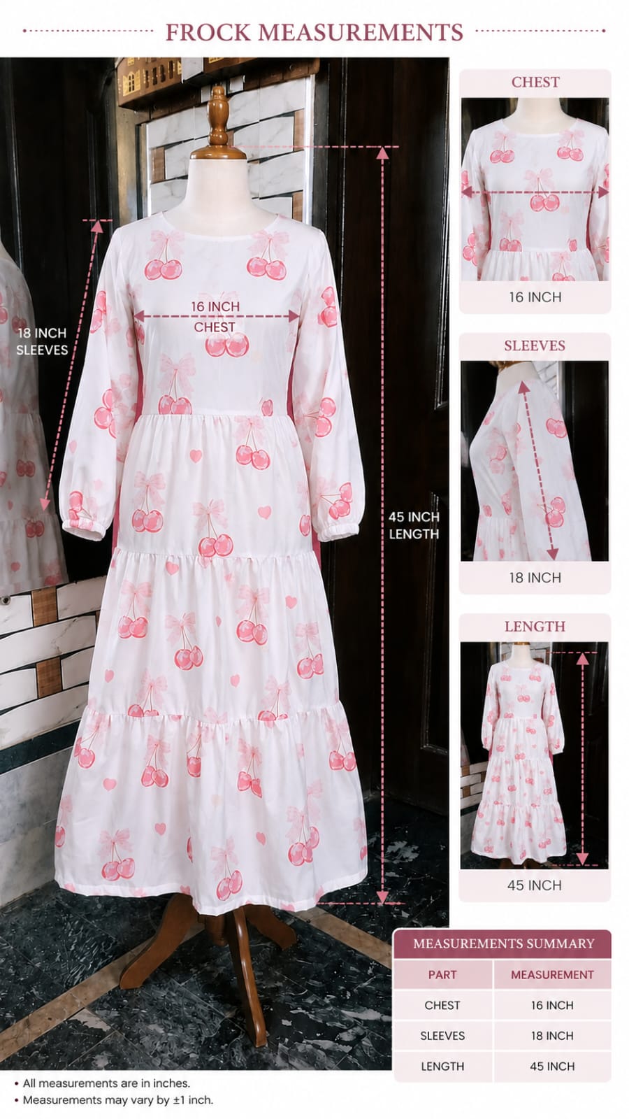 girls frok cotton fabric