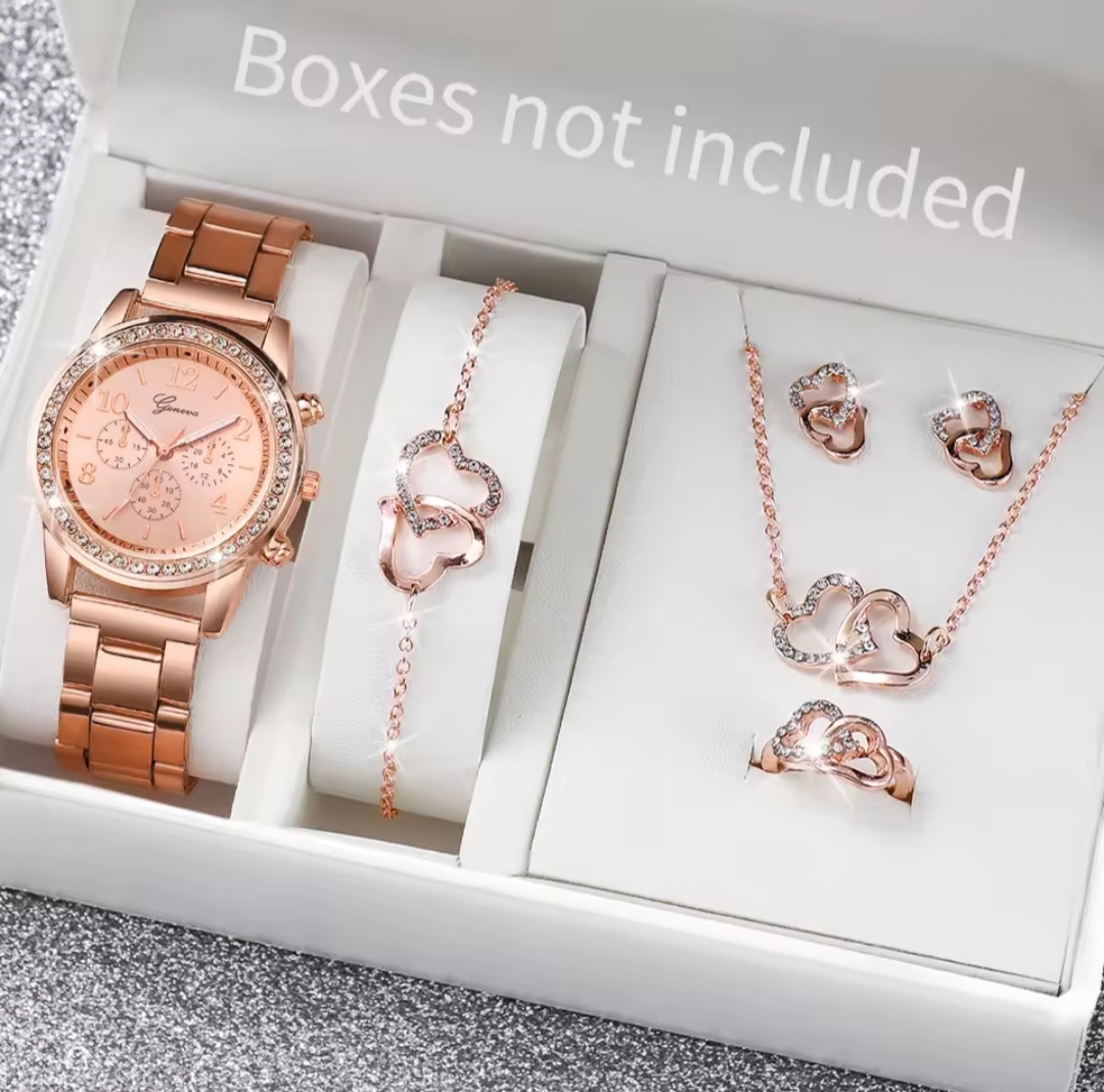Watch - Fashion Square Watch Women Silver Watches Stainless Steel Band Quartz Wristwatches Ladies with bracelet set | Round watch | Rectangular Watch