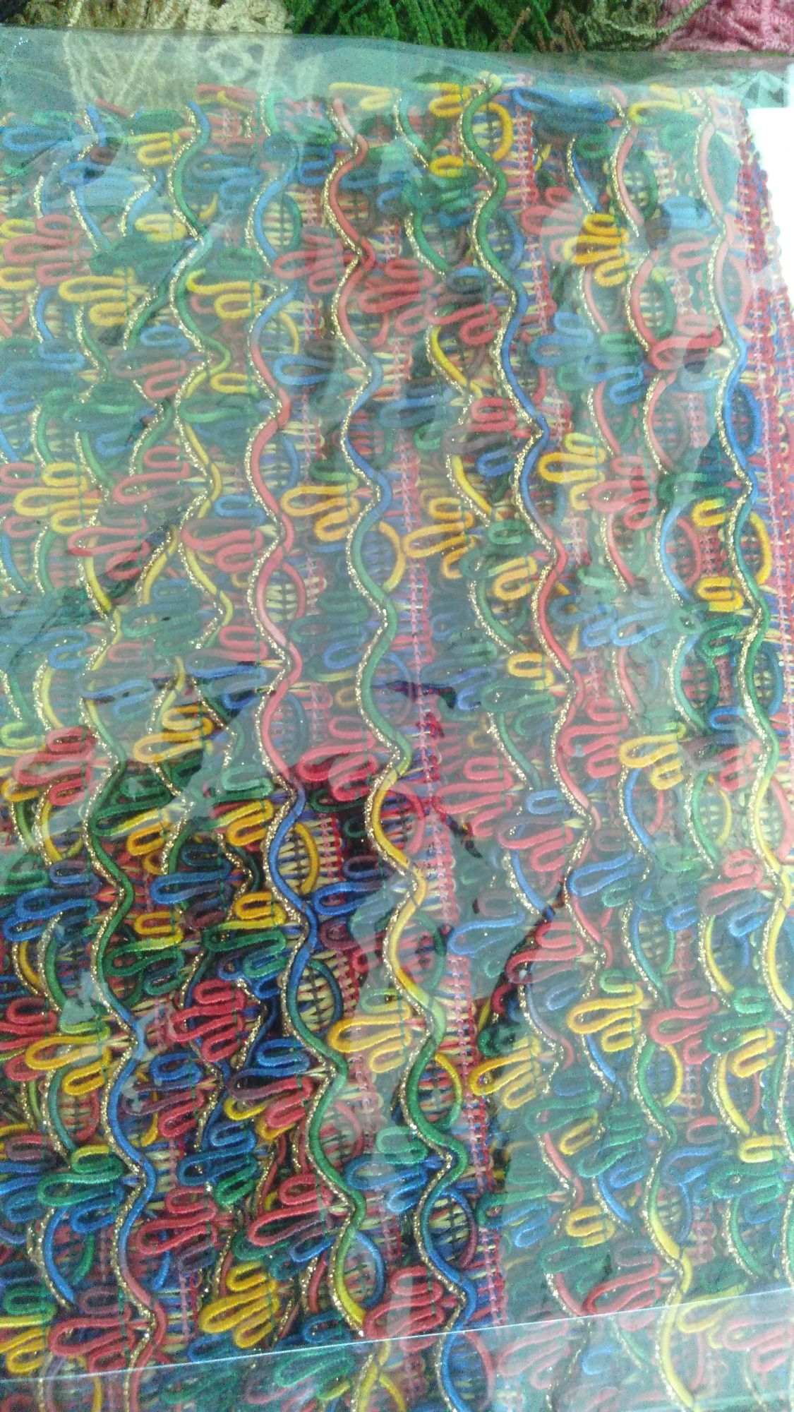 beautiful multi color lace 5yards
