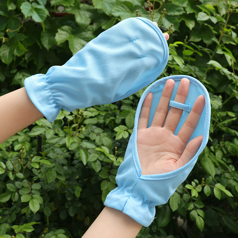 Summer Anti-sunburn Gloves Ice Outdoor Breathable Thin UV Protection Sunscreen Lady Cover Finger Gloves Cycling Sleeve Mitten