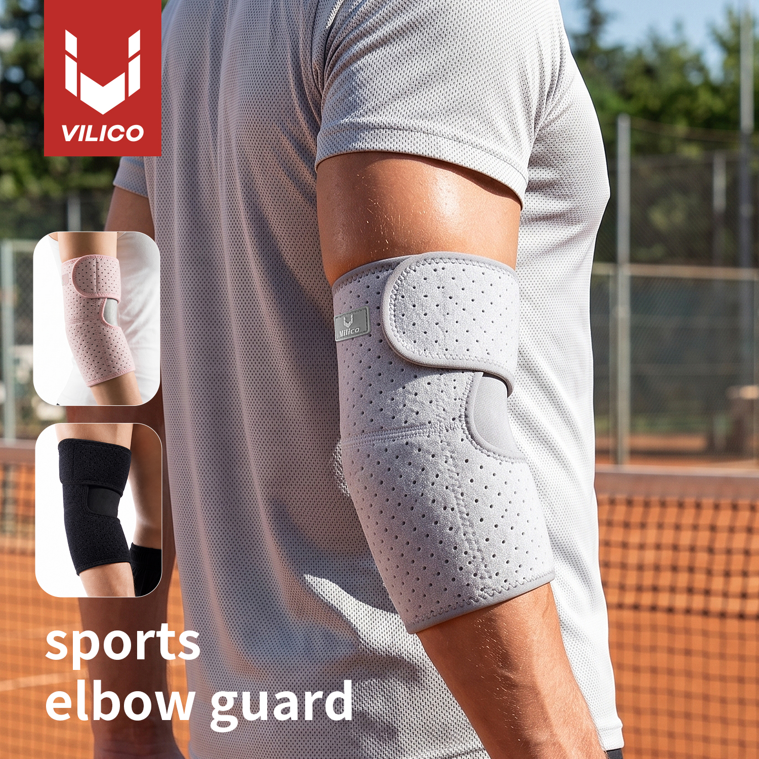 1 PC Elbow Support Elastic Gym Fitness Nylon Protective Pad Absorb Sweat Sports Safety Basketball Game Arm Sleeve Elbow Brace