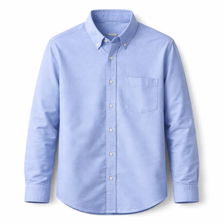MENS BLUE OFFICE COTTON SHIRT