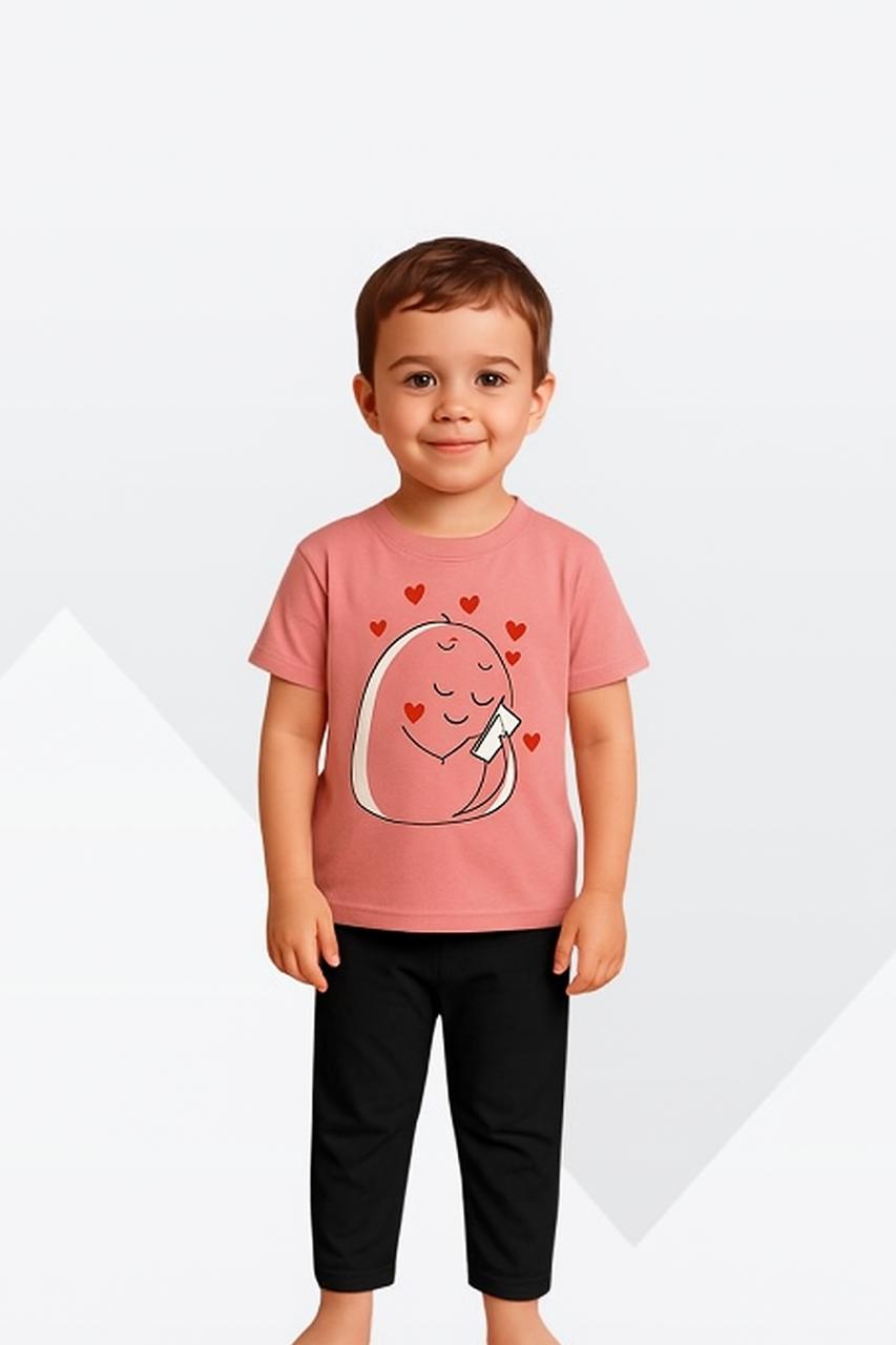 T-shirts And Long Pant For Kids Baby Girls Round Neck Short Sleeves Tee Tops Clothes Sets Dresses Outfit Suit For Unisexual