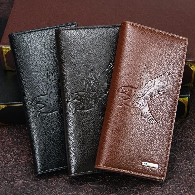 New Men's PU Leather Long Wallet Multiple Card
Slots Cash Purse Card Holder