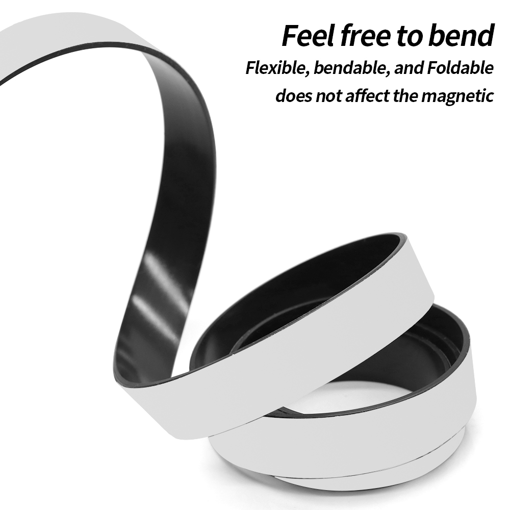 1Meter Self Adhesive Magnetic Tape Adhesive Tape Strong Flexible Magnet Stripe For Photo