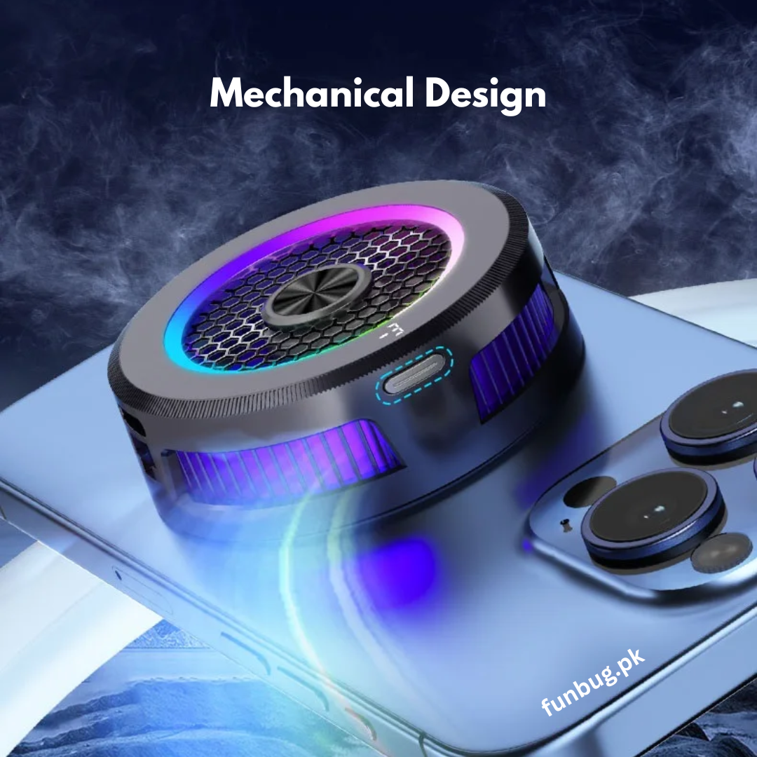 FunBug AL19 Mobile Phone Cooler Collection - Magnetic Semiconductor Cooling Fan & Back Clip Radiator for PUBG Free Fire Gaming | Instant Freezing Heat Sink for Smartphones & Tablets - 100% ORIGINAL