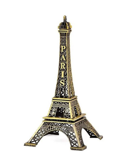 Eiffel Tower Statue Decor 5 Inches Mini Metal Eiffel Tower Model Figurine for Souvenirs, Cake Table Decor, Gifts, Party, Home Decoration Showpiece